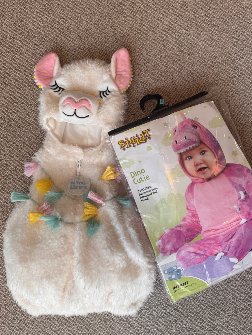 Llama Baby and pink dinosaur costume - Kids Halloween